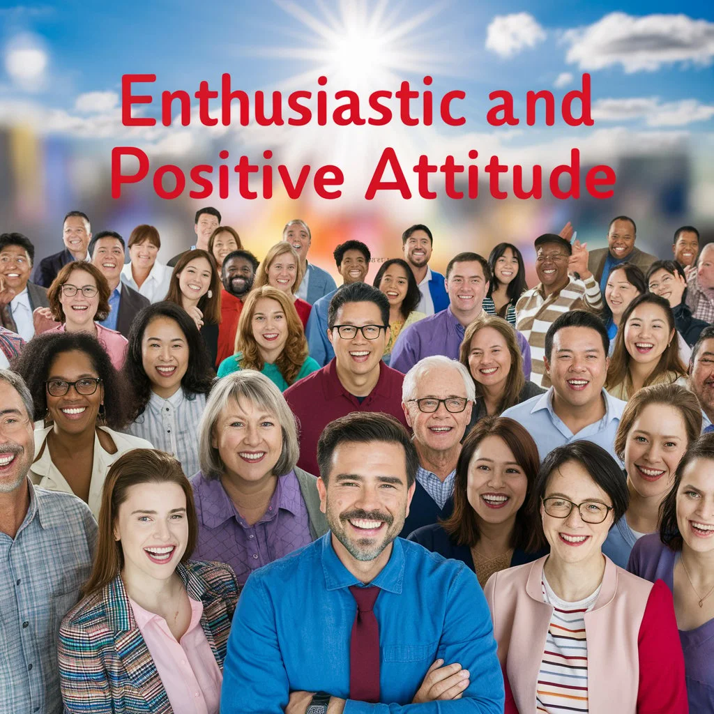 Enthusiastic and Positive Attitude