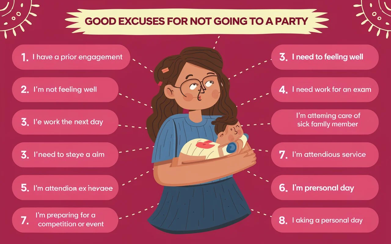 Good Excuses for Not Going to a Party